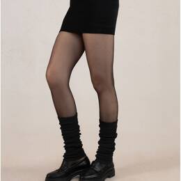 Guêtres Cachemire Unies : Coloris - Noir - Femme