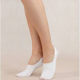 Chaussettes Invisibles Coton : Coloris - Blanc/Blanc