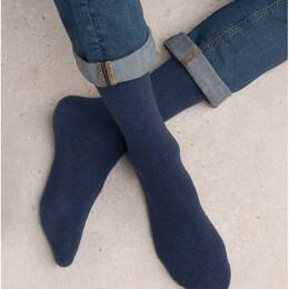 Chaussettes Cachemire Laine Unies : Coloris - Amiral