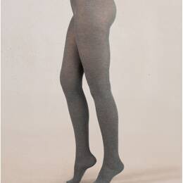 Collant 97% Coton Veloute : Coloris - Gris clair