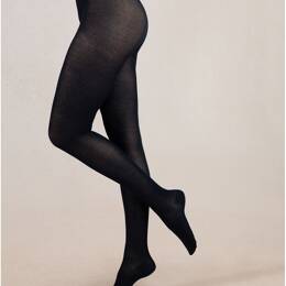 Collant 97% Coton Veloute : Coloris - Marine