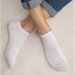Duo Socquettes Pur Coton : Coloris - Blanc/Blanc - Homme