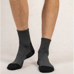 Chaussettes Courtes Randonnée Côtes : Coloris - Anthracite - Homme