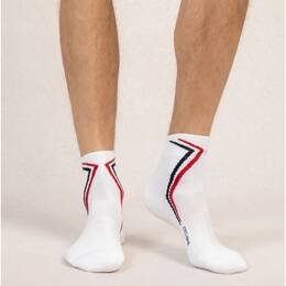 Chaussettes Courtes Cyclisme : Coloris - Blanc - Homme