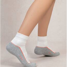 Chaussettes courtes Running : Coloris - Blanc - Femme