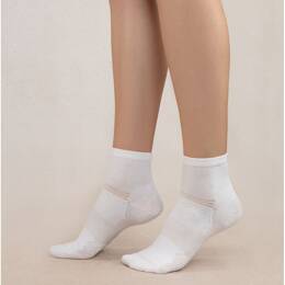 Chaussettes Courtes Dynamic : Coloris - Blanc - Femme