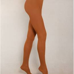 Collant 97% Coton Veloute : Coloris - Terre cuite