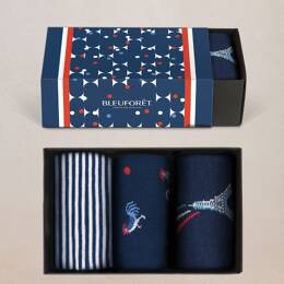 Coffret Cadeau Coton Paris : Coloris - Bleu