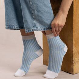 Chaussettes courtes fil d'Ecosse plumetis : Coloris - Quartz