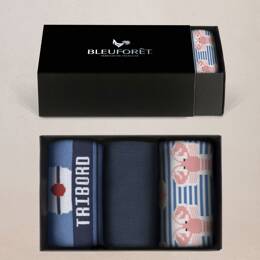 Coffret coton bord de mer : Coloris - Bleu