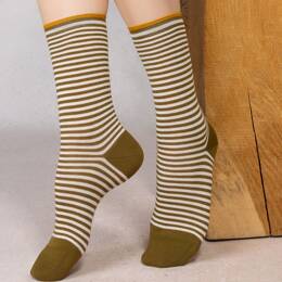 Chaussettes Coton Rayures : Coloris - Brousse