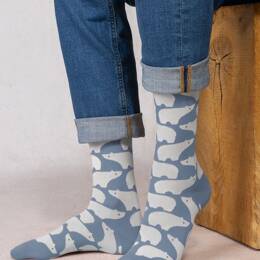 Chaussettes ours : Coloris - Bleu