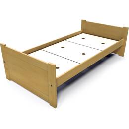 Lit 90x190 1 place bois hêtre Solo 90x190