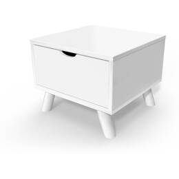 Table de chevet Scandinave bois Viking + tiroir