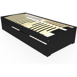 Lit 90x190 simple avec tiroirs de rangement Malo list: 90x190|90x190