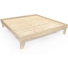 Lit queen size 180x200 Confort en bois massif 180x200