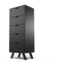 Chiffonnier Scandinave bois 5 tiroirs Viking