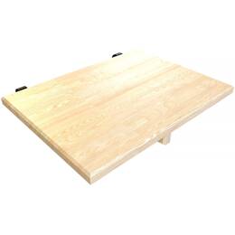 Table de chevet suspendue en bois avec crochets