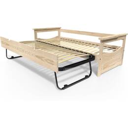 Lit Gigogne 80x190 Topaze en Pin massif 80x190