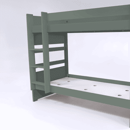 Lit superposé 2 places 90x190 séparable bois Duo 90x190