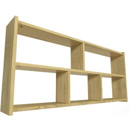 Etagère suspendue largeur 160cm en bois pour lit mezzanine Largeur 160