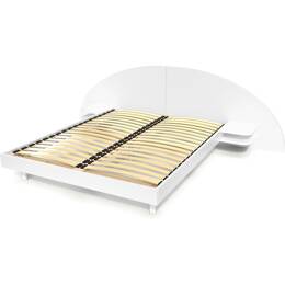 Lit 2 places bois 140x200 avec tête et chevets ARC 140x200