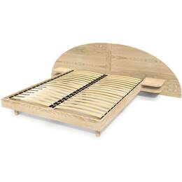 Lit 2 places bois 140x200 avec tête et chevets ARC 140x200