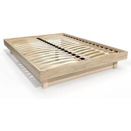 Lit plateforme 140x190 bois massif 140x190