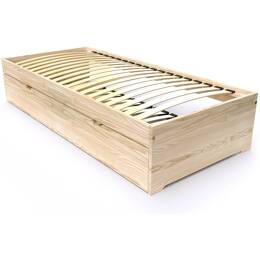 Lit gigogne 80x190 Malo pin massif 80x190