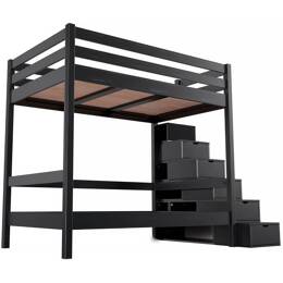 Lit superposé avec rangement Sylvia 120x200 pour adultes 120x200