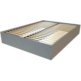 Lit coffre 2 places bois massif robuste - 140x200 140x200