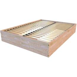 Lit coffre 2 places bois massif robuste - 160x200 160x200