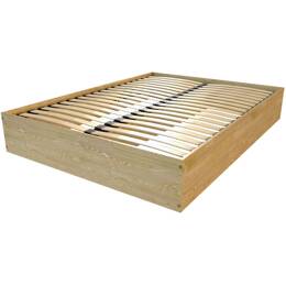 Lit coffre 2 places bois massif robuste - 160x200 160x200