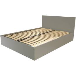 Lit coffre 2 places en bois avec tête de lit -  140x190 140x190