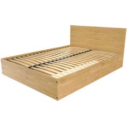 Lit coffre 2 places en bois avec tête de lit - 140x200 140x200