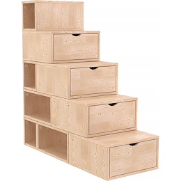 Escalier cube de rangement hauteur 125 cm