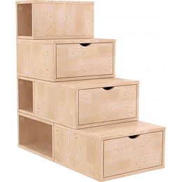 Escalier cube de rangement hauteur 100 cm