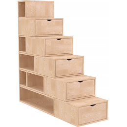 Escalier cube de rangement hauteur 150cm