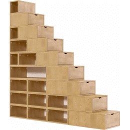 Escalier cube de rangement hauteur 225 cm