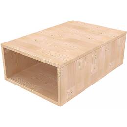 Cube de rangement bois 75x50 cm