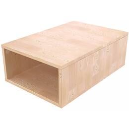 Cube de rangement bois 75x50 cm