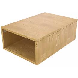 Cube de rangement bois 75x50 cm