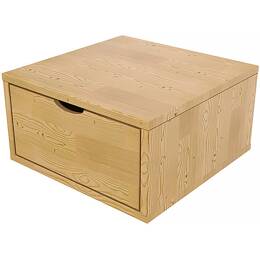 Cube de rangement bois 50x50 cm + tiroir