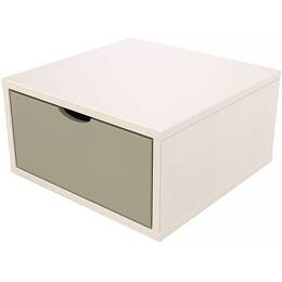 Cube de rangement bois 50x50 cm + tiroir