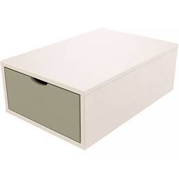 Cube de rangement bois 75x50 cm + tiroir