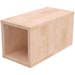 Cube de rangement bois 25x50 cm 25x50