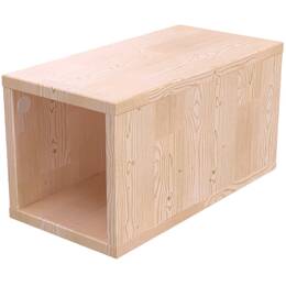 Cube de rangement bois 25x50 cm 25x50