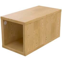 Cube de rangement bois 25x50 cm 25x50