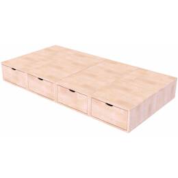 Lit 1 place avec rangement 90x200 Cube 90x200