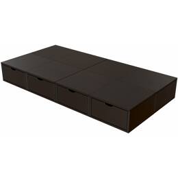 Lit 1 place avec rangement 90x200 Cube 90x200